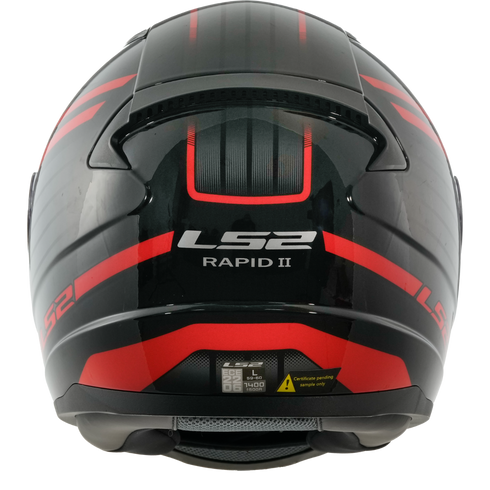 LS2 FF353 Rapid II Circuit Motorcycle Helmet - Black/Red