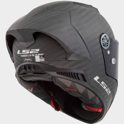 LS2 FF805 Thunder Carbon GP Pro FIM Motorcycle Helmet - Matt Black
