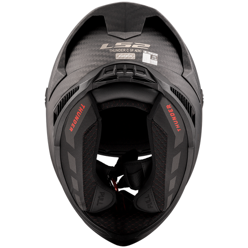 LS2 FF805 Thunder GP Aero Spoiler Motorcycle Helmet - Matt Black