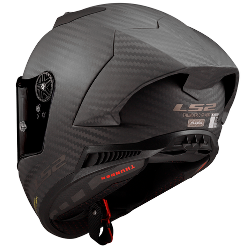 LS2 FF805 Thunder GP Aero Spoiler Motorcycle Helmet - Matt Black