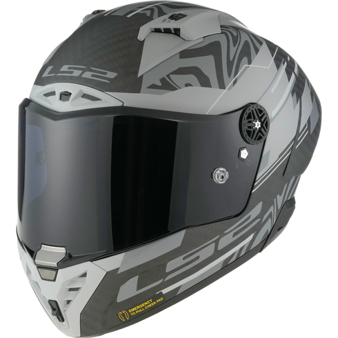 LS2 FF805 Thunder GP Aero Polar Motorcycle Helmet - Matt Black