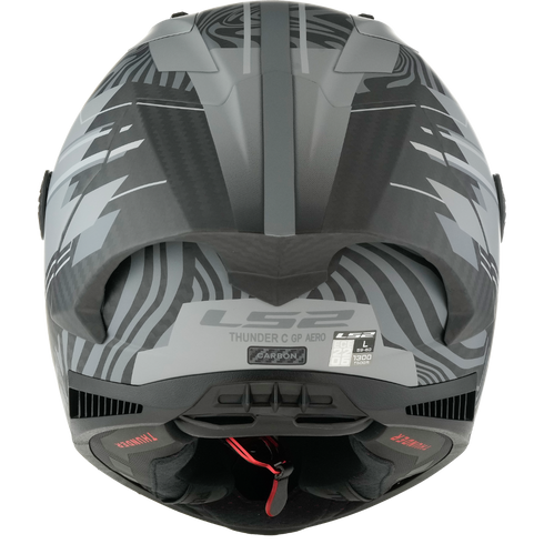 LS2 FF805 Thunder GP Aero Polar Motorcycle Helmet - Matt Black