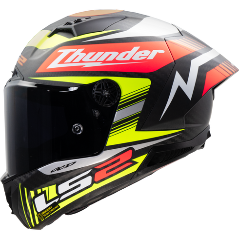 LS2 FF805 Thunder GP Aero Replica Motorcycle Helmet - Black