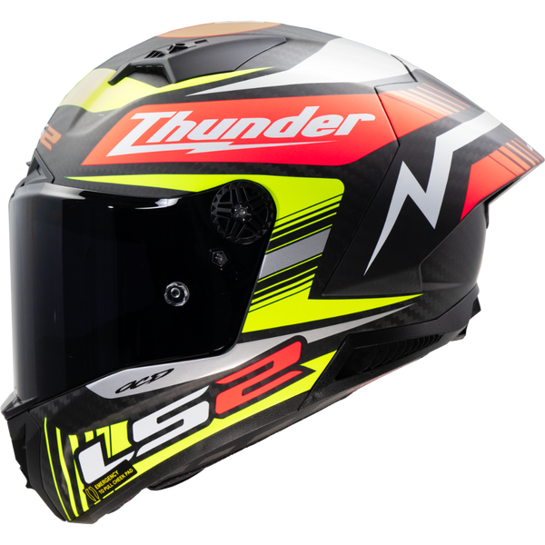 LS2 FF805 Thunder GP Aero Replica Motorcycle Helmet - Black