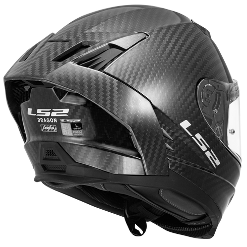 LS2 FF807 Dragon Motorcycle Helmet - Matt Carbon