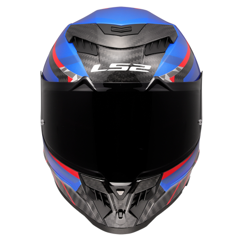 LS2 FF807 Dragon Trax Motorcycle Helmet - Blue/Red