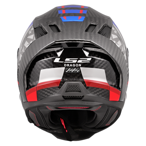 LS2 FF807 Dragon Trax Motorcycle Helmet - Blue/Red