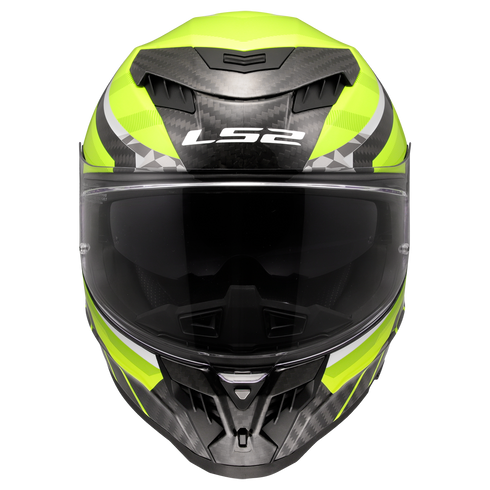 LS2 FF807 Dragon Trax Motorcycle Helmet - Black/Yellow