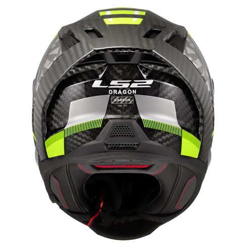 LS2 FF807 Dragon Trax Motorcycle Helmet - Black/Yellow