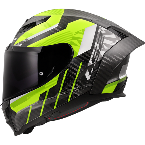 LS2 FF807 Dragon Trax Motorcycle Helmet - Black/Yellow