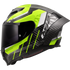 LS2 FF807 Dragon Trax Motorcycle Helmet - Black/Yellow