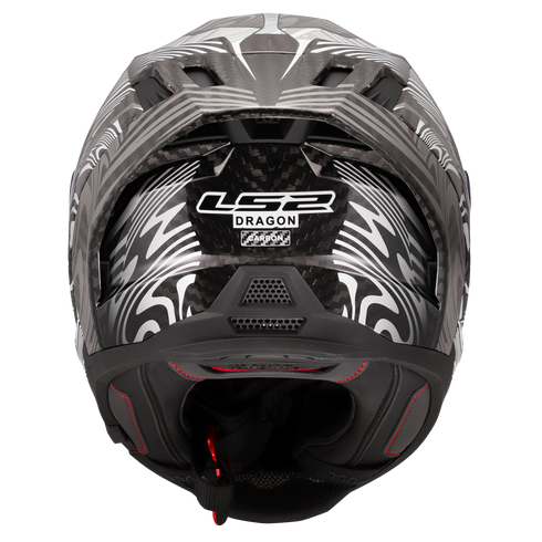 LS2 FF807 Dragon Enthum Motorcycle Helmet - Silver