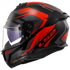 LS2 FF808 Stream II Fury Motorcycle Helmet - Black/Red