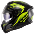 LS2 FF808 Stream II Fury Motorcycle Helmet - Black/Yellow