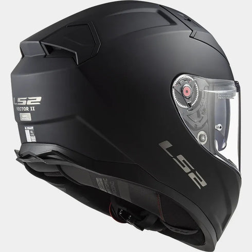 LS2 FF811 Vector II Motorcycle Helmet - Matt Black W/ LS2-4X UCS