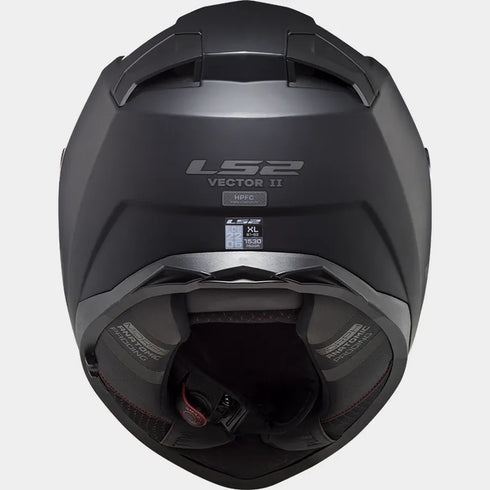 LS2 FF811 Vector II Motorcycle Helmet - Matt Black W/ LS2-4X UCS