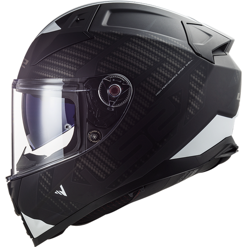 LS2 FF811 Vector II Splitter Motorcycle Helmet - Black/White