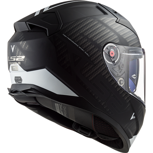 LS2 FF811 Vector II Splitter Motorcycle Helmet - Black/White