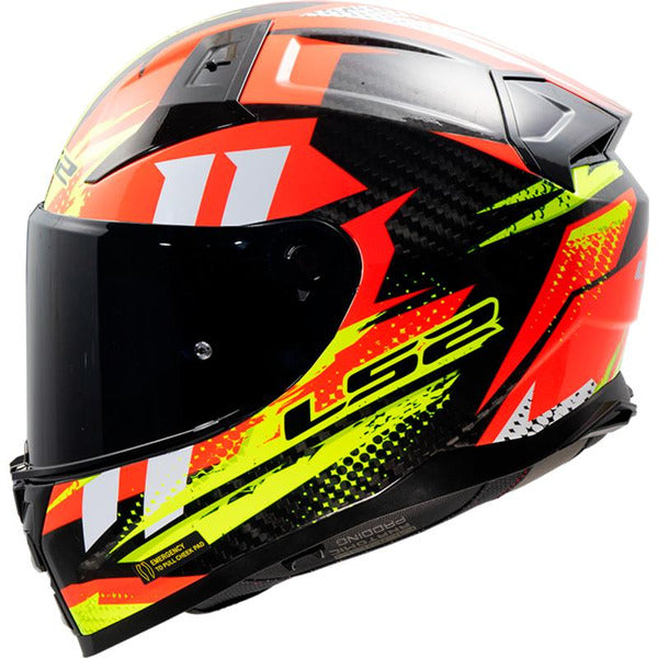 LS2 FF811 Vector II Carbon Tantic Motorcycle Helmet - Red