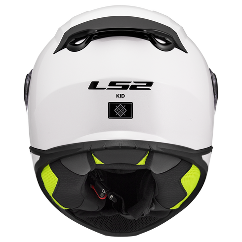 LS2 FF812 Kids Motorcycle Helmet - White