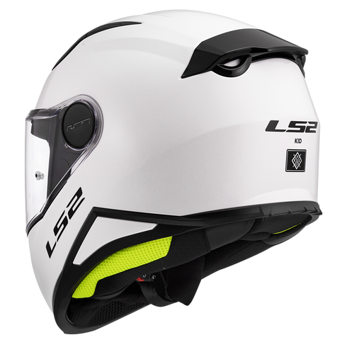 LS2 FF812 Kids Motorcycle Helmet - White