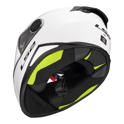 LS2 FF812 Kids Motorcycle Helmet - White