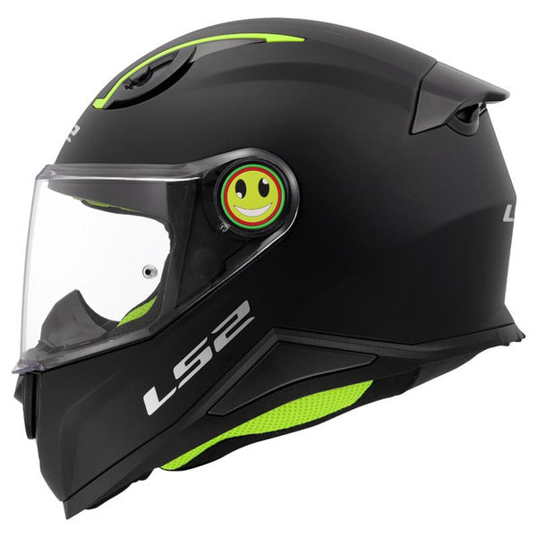LS2 FF812 Kids Motorcycle Helmet - Matt Black