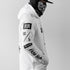 Ride Rich GP Scoop Motorcycle Hoodie - White