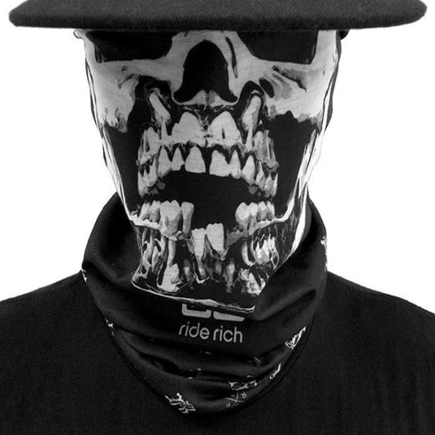 Ride Rich Mutilated Skull Rich Wrap