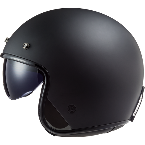 LS2 OF601 Bob II Motorcycle Helmet - Matt Black