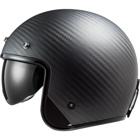 LS2 OF601 Bob II Motorcycle Helmet - Carbon