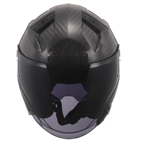 LS2 OF603 Infinity II Motorcycle Helmet - Gloss Carbon