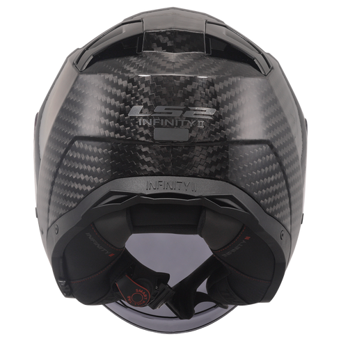 LS2 OF603 Infinity II Motorcycle Helmet - Gloss Carbon