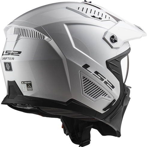 LS2 OF606 Drifter Motorcycle Helmet - White