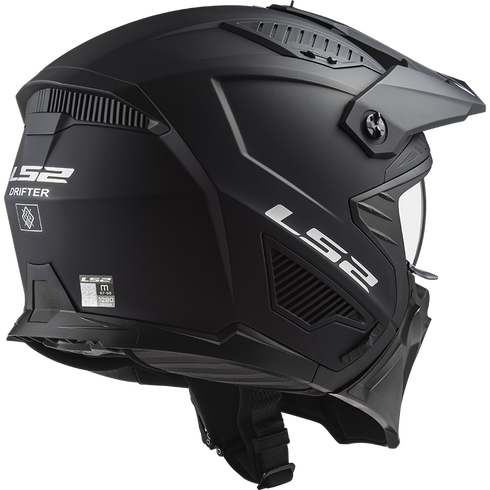 LS2 OF606 Drifter Motorcycle Helmet - Matt Black