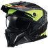 LS2 OF606 Drifter Devor Motorcycle Helmet - Matt Black H-V Yellow