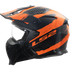 LS2 OF606 Drifter Mud Motorcycle Helmet - Matt Black/Orange