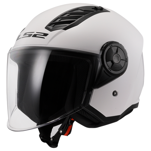 LS2 OF616 Airflow II Motorcycle Helmet - Gloss White