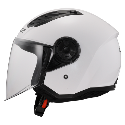 LS2 OF616 Airflow II Motorcycle Helmet - Gloss White