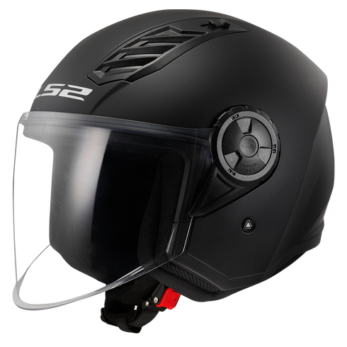LS2 OF616 Airflow II Motorcycle Helmet - Matt Black
