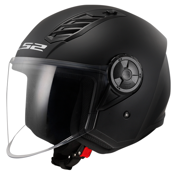 LS2 OF616 Airflow II Motorcycle Helmet - Matt Black