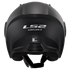 LS2 OF616 Airflow II Motorcycle Helmet - Matt Black