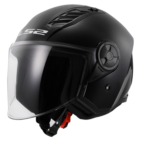 LS2 OF616 Airflow II Motorcycle Helmet - Gloss Black