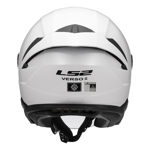LS2 OF618 Verso II Motorcycle Helmet - White