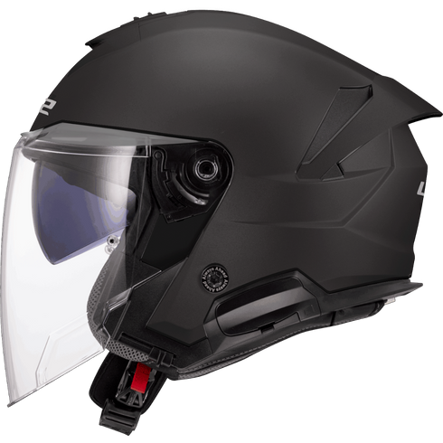 LS2 OF618 Verso II Motorcycle Helmet - Matt Black