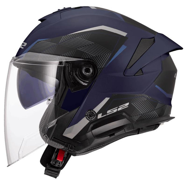 LS2 OF618 Verso II Air Motorcycle Helmet - Navy Blue
