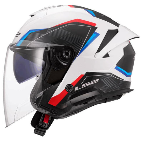 LS2 OF618 Verso II Air Motorcycle Helmet - White