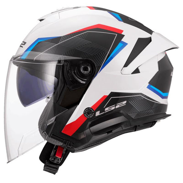 LS2 OF618 Verso II Air Motorcycle Helmet - White