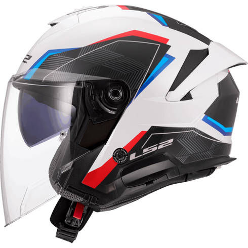 LS2 OF618 Verso II Air Motorcycle Helmet - White