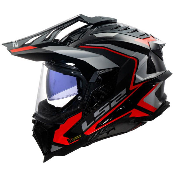 LS2 MX701 Explorer C Frontier II Motorcycle Helmet - Red